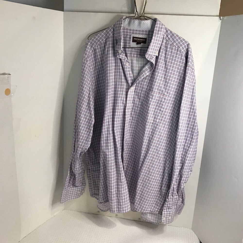 JOHNSTON & MURPHY MENS LONG SLEEVE SHIRT SIZE XXL - Picture 2 of 8
